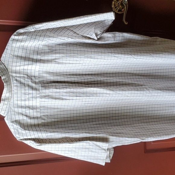 Comfort Outfitter NWT 3XL lt tan plaid SS button down shirt - Picture 8 of 10